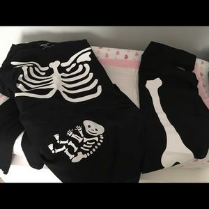 Motherhood Maternity skeleton costume -large